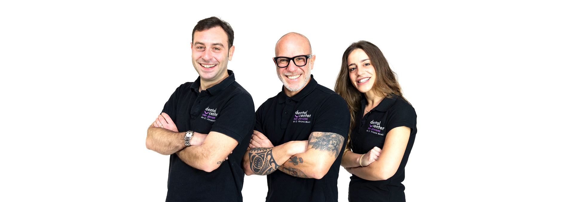 Il team di specialisti dello studio odontoiatrico Dental Center San Giovanni del Dr. Antonio Miceli.